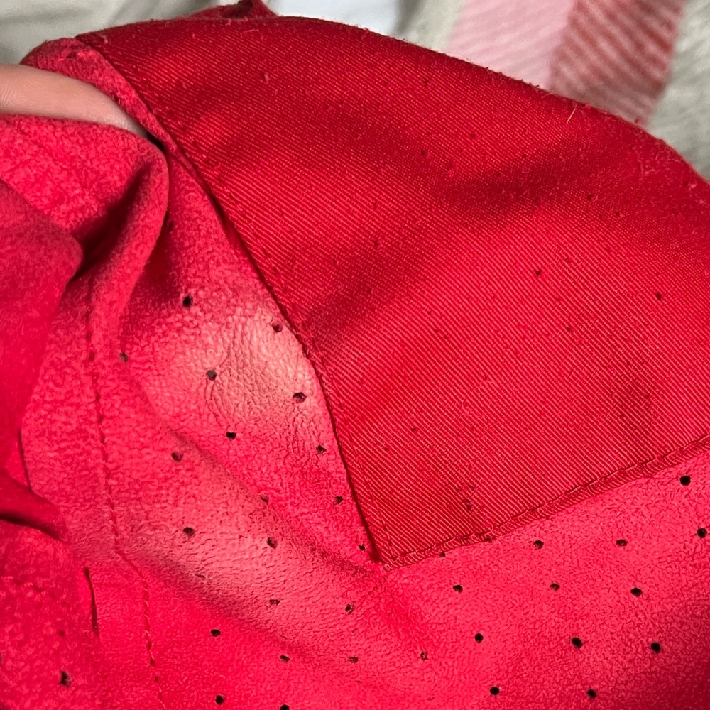 Super Soft Red Suede Bag - image 6